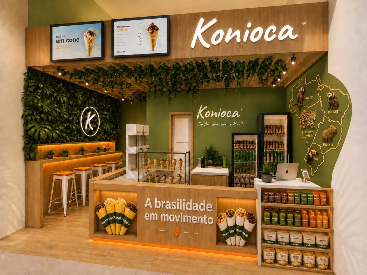 Novo modelo de loja Konioca